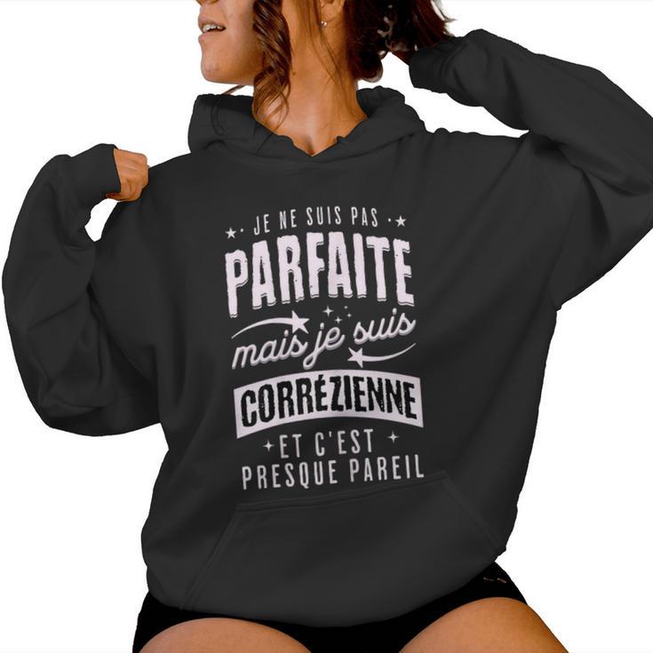 Jeuis Corrézienne Drôle Cadeau Corrézienne Corrèze Sweat à capuche femme
