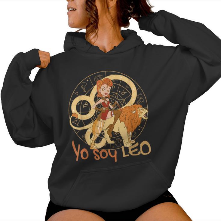 Leo -Igno Zodiaco Leo- Regalo Es Niñas Hoscopo Leo Sudadera con capucha para mujer