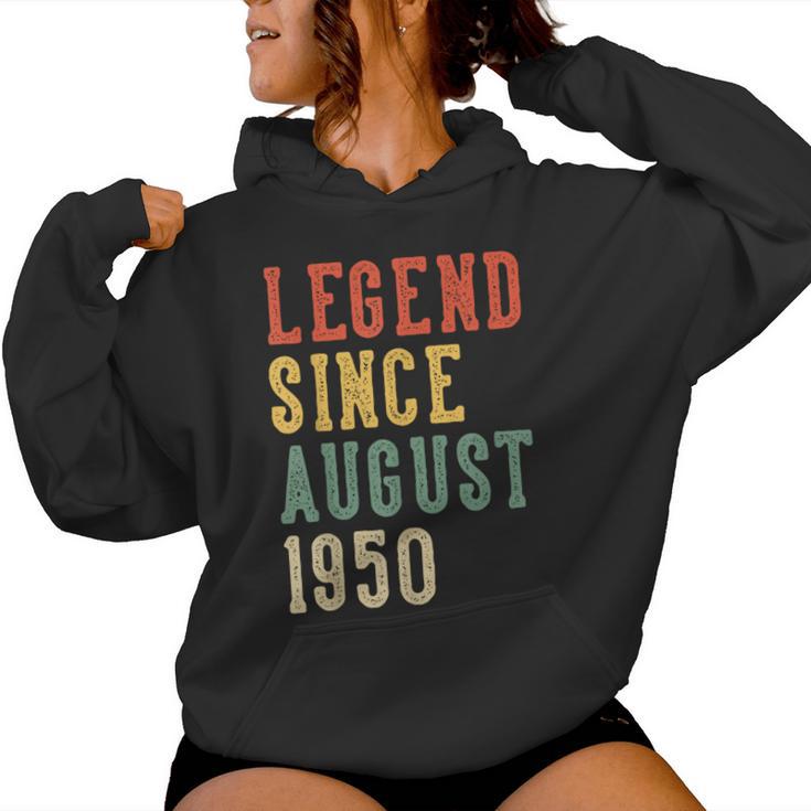 Leyenda Desde Agosto 76 Cumpleaños 1950 Hombres Es 76 Años Sudadera con capucha para mujer