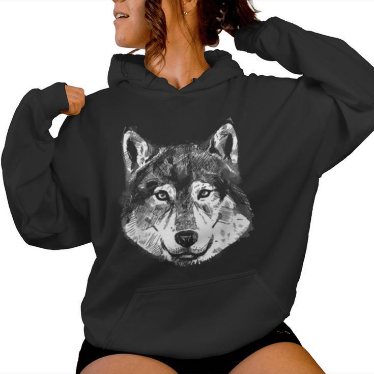 Motif Loup Mignon Pour Homme Enfant Amoureux Des Loups Sweat à capuche femme