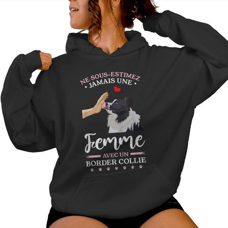Neous-Estimez Jamais Une Avec Un Border Collie Sweat à capuche femme