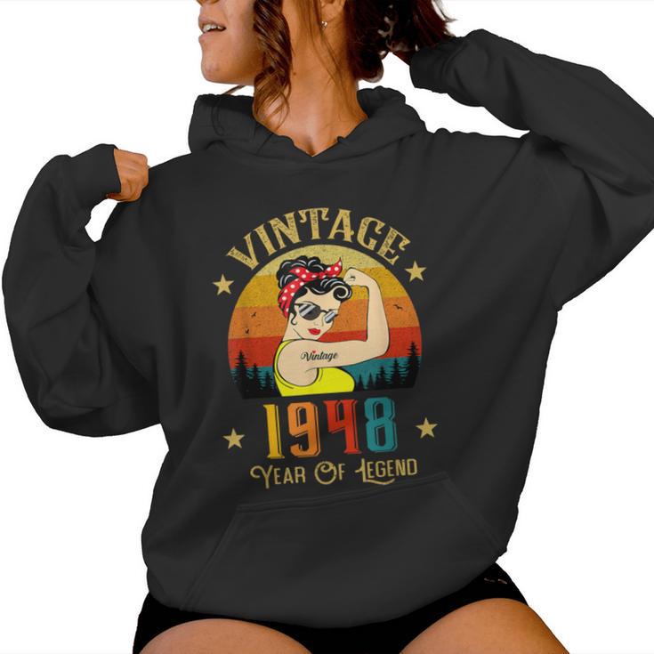 Vintage 1948 Anniversaire S 78 Ans Drôleintage 1948 Sweat à capuche femme