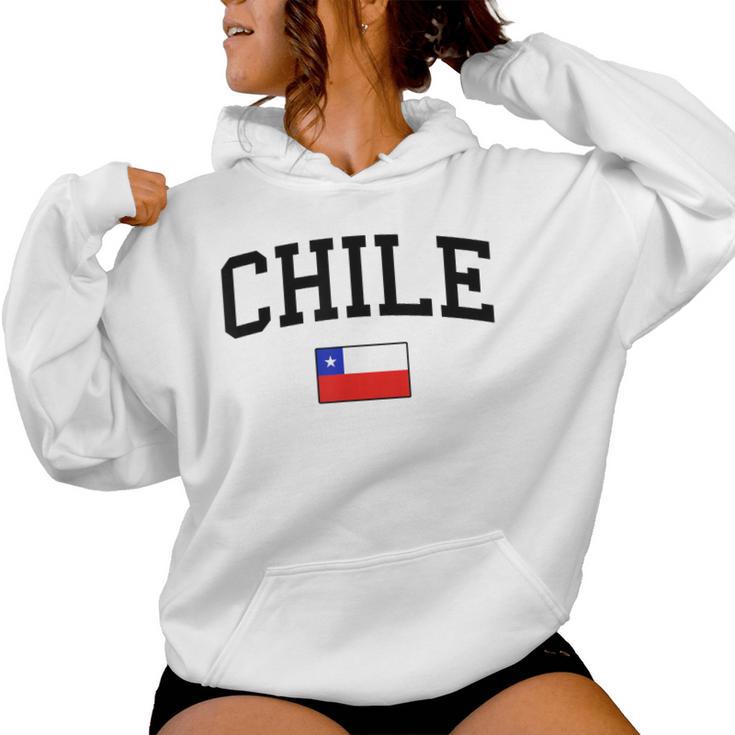 Bandera De Chile Hombres Es Niños Chile Sudadera con capucha para mujer