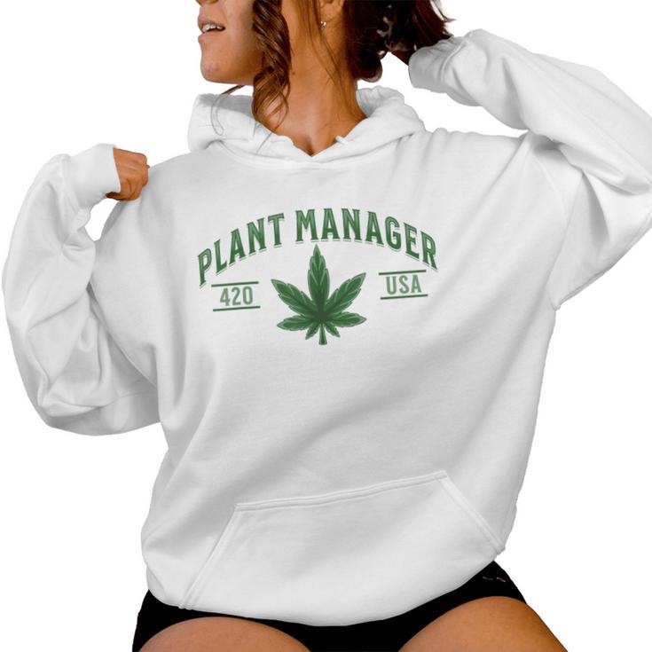 Plant Manager ウィードリーフ カンナビスポット マリファナ Usa レディースパーカー