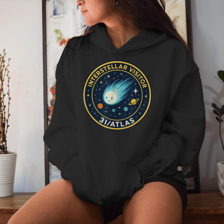 3I Atlas Interstellarisitor Missionパッチデザイン レディースパーカー 彼女への贈り物