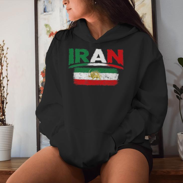 Iran Lionun Flagiranpersianflag Of Iran 長袖tシャツ レディースパーカー 彼女への贈り物