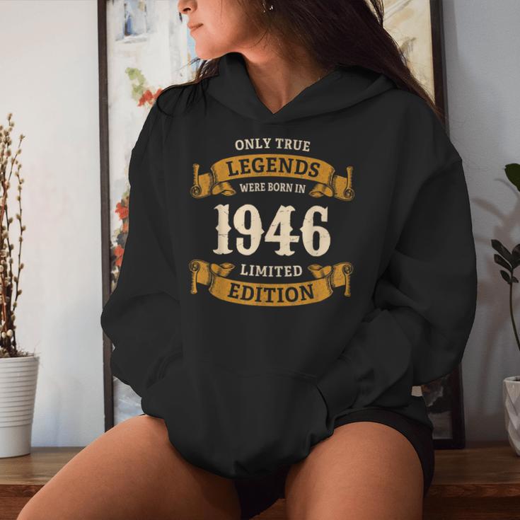 ヴィンテージ 1946 ギフト 男性 女性 長寿祝い 1946年生まれ ユニークな誕生日プレゼント レディースパーカー 彼女への贈り物