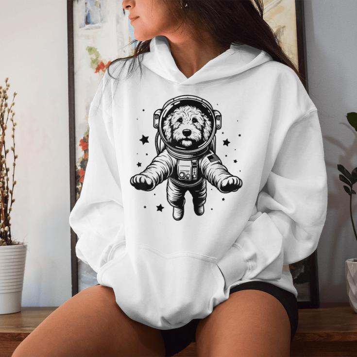 Dog Dad Mompace 宇宙飛行士ゴールデンドゥードル レディースパーカー 彼女への贈り物