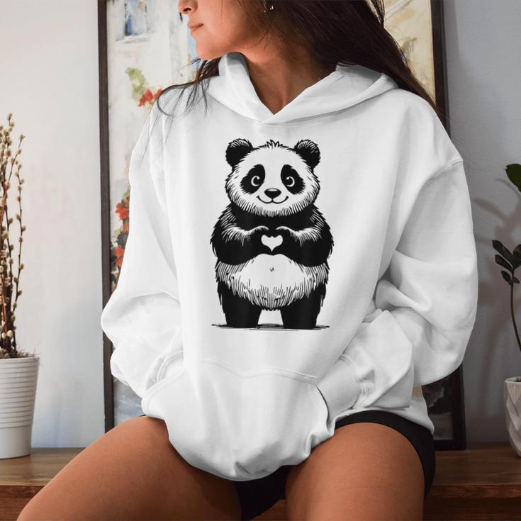 I Love Pandas 面白い、パンダが大好き レディースパーカー 彼女への贈り物