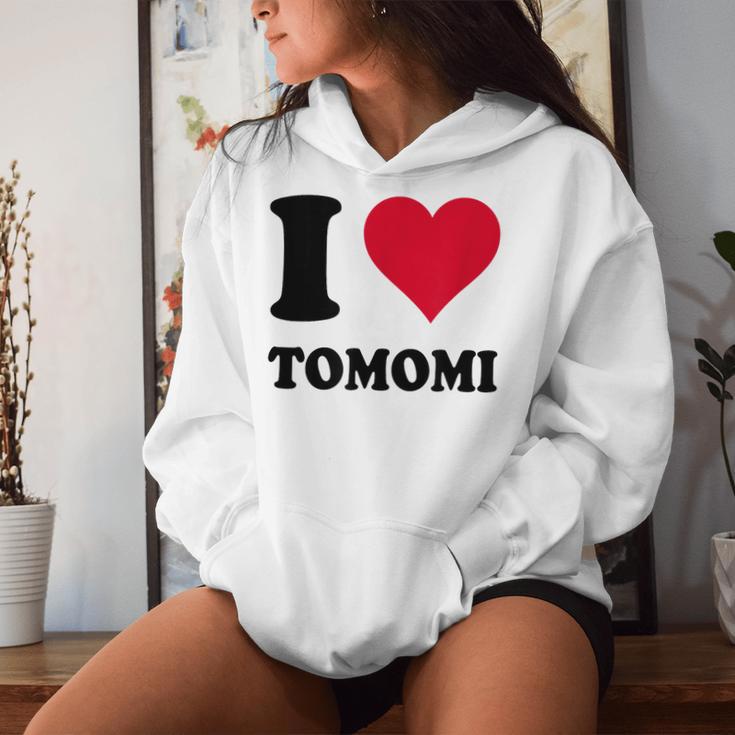 I Love Tomomi レディースパーカー 彼女への贈り物