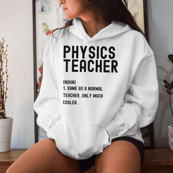 Physics Teacher Definition シャツ 学校初日 レディースパーカー 彼女への贈り物