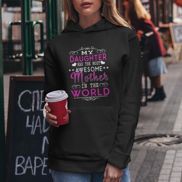 Daughter's Most Awesome Mother Christmas Ideas For Mom Women Hoodie Funny Gifts