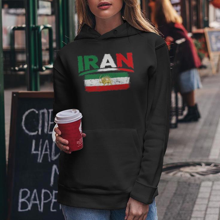Iran Lionun Flagiranpersianflag Of Iran 長袖tシャツ レディースパーカー 面白い贈り物