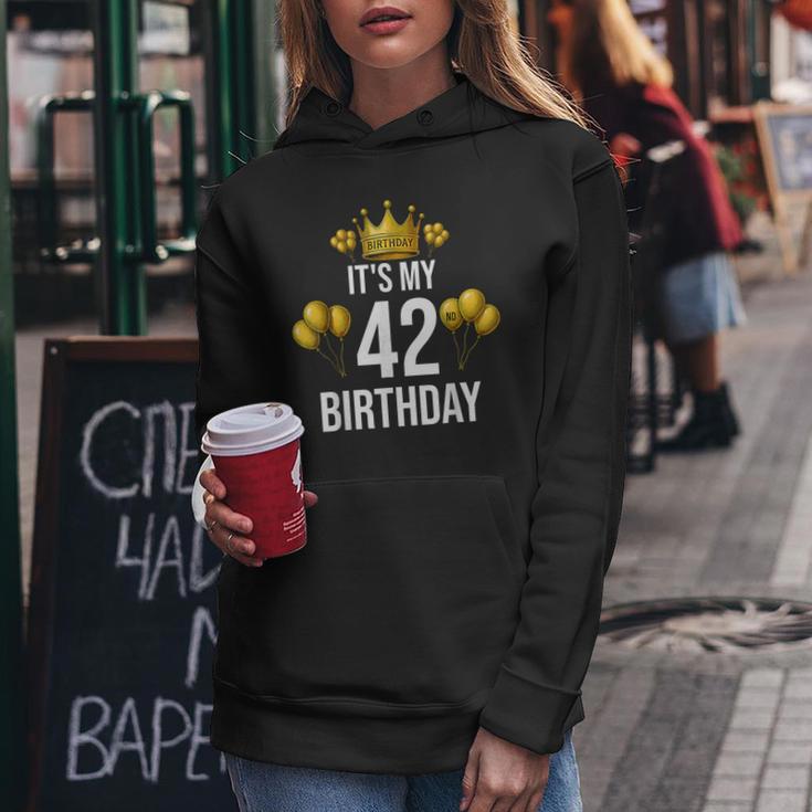 It's My 42歳の誕生日パーティー 42歳の誕生日 男性 女性 レディースパーカー 面白い贈り物