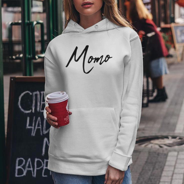 Beautiful Handwritten Font Momo Calligraphy レディースパーカー 面白い贈り物