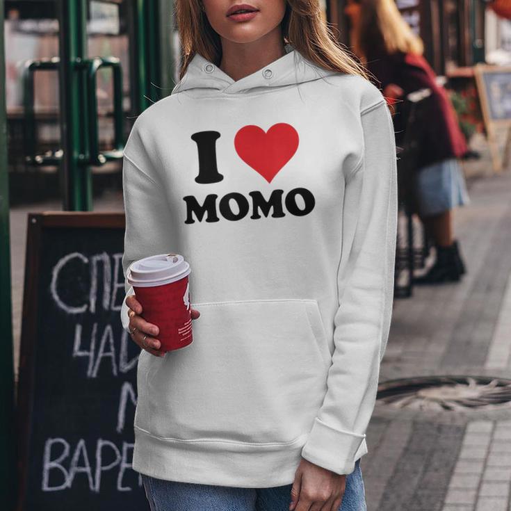 I Heart Momo ファーストネーム I Love パーソナライズ レディースパーカー 面白い贈り物