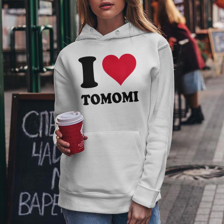 I Love Tomomi レディースパーカー 面白い贈り物