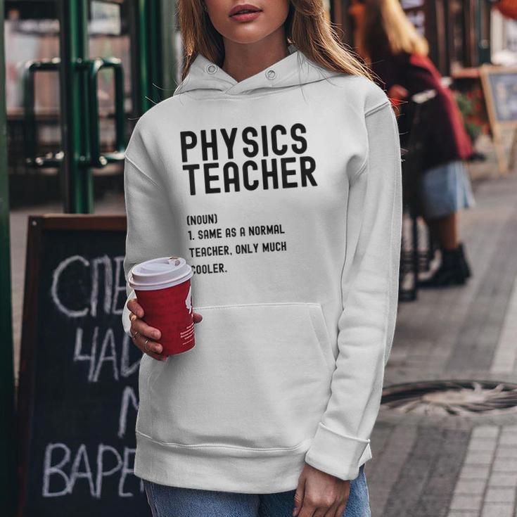 Physics Teacher Definition シャツ 学校初日 レディースパーカー 面白い贈り物
