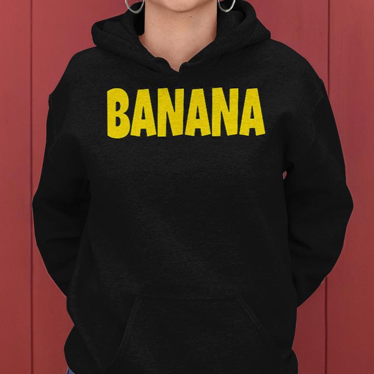 Banana The Word Banana On A コスチューム レディースパーカー