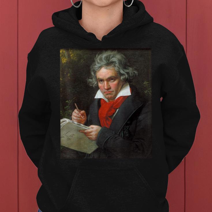 ベートーベン 肖像画【作曲家】ルートヴィヒ・ヴァン・ベートーヴェン Beethoven クラシック 音楽家 レディースパーカー
