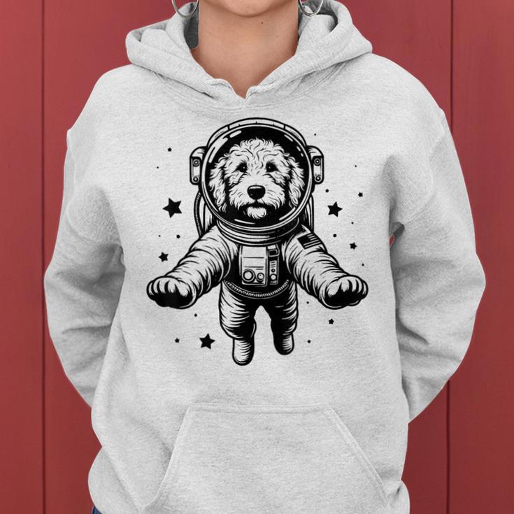 Dog Dad Mompace 宇宙飛行士ゴールデンドゥードル レディースパーカー