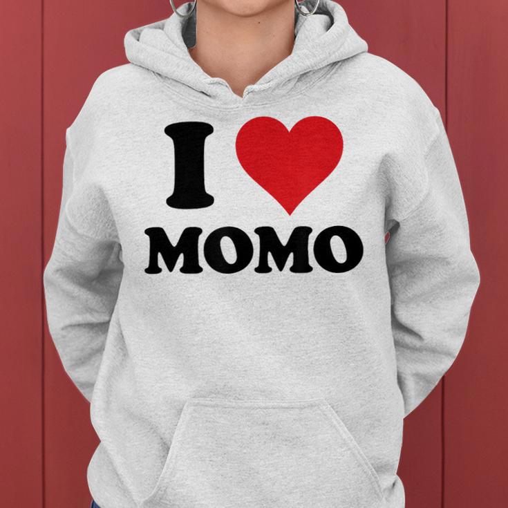I Heart Momo ファーストネーム I Love パーソナライズ レディースパーカー