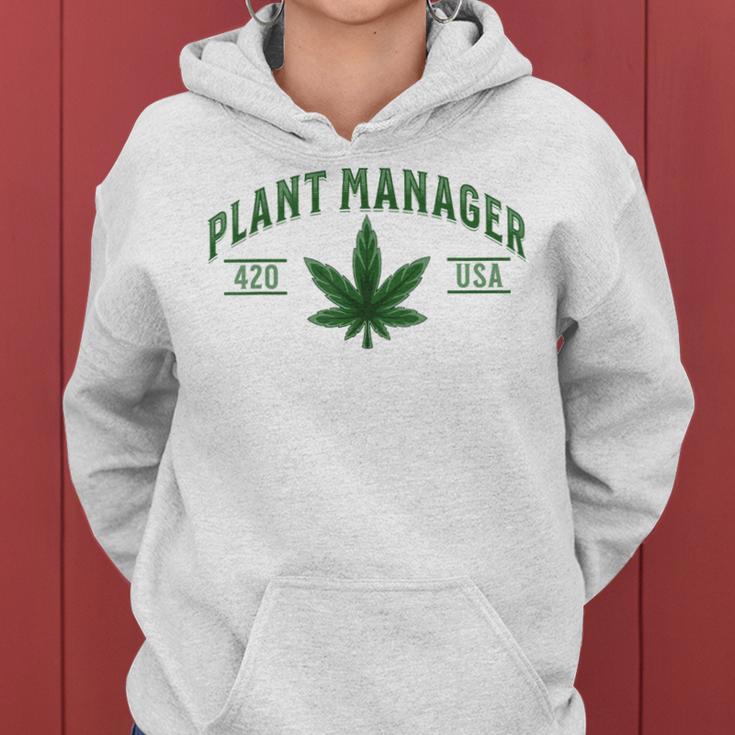 Plant Manager ウィードリーフ カンナビスポット マリファナ Usa レディースパーカー