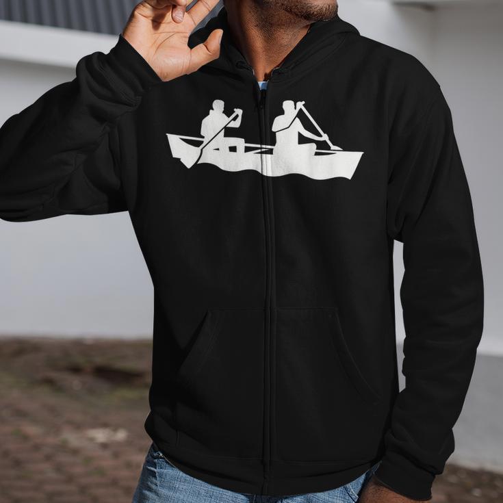 Canoe Paddlers Zip Up Hoodie