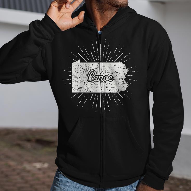 Canoe Pennsylvania Zip Up Hoodie Canoe Pennsylvania Zip Up Hoodie