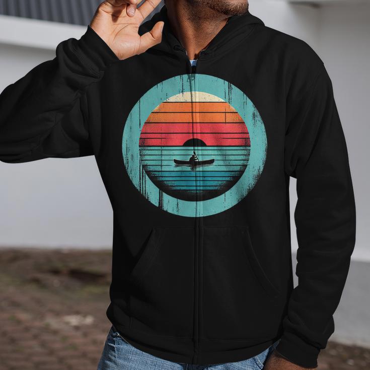 Canoe Sunset Zip Up Hoodie Canoe Sunset Zip Up Hoodie
