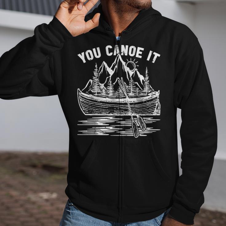 Canoeing Canoe Zip Up Hoodie