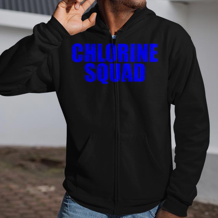 Chlorine Crew Swimming Zip Up Hoodie Chlorine Crew Swimming Zip Up Hoodie