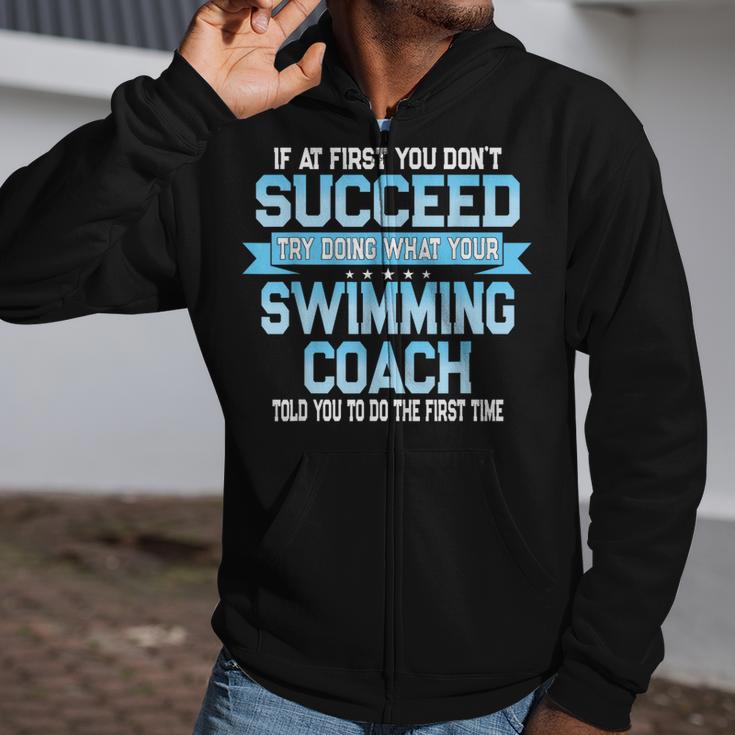 Fun Swimming Coach Meme Swimmer Saying Zip Up Hoodie Fun Swimming Coach Meme Swimmer Saying Zip Up Hoodie