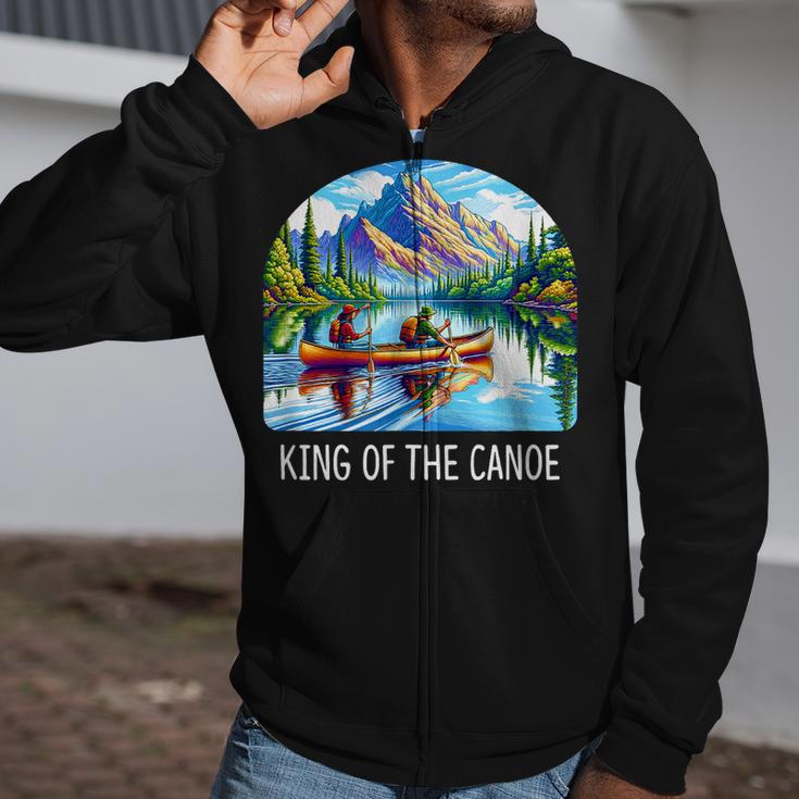 King Of The Canoe Canoeing Zip Up Hoodie King Of The Canoe Canoeing Zip Up Hoodie