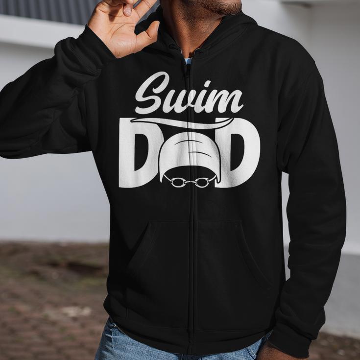 Swim Dad Proud Swimming Dad Of A Swimmer Dad Swim Father Zip Up Hoodie Swim Dad Proud Swimming Dad Of A Swimmer Dad Swim Father Zip Up Hoodie