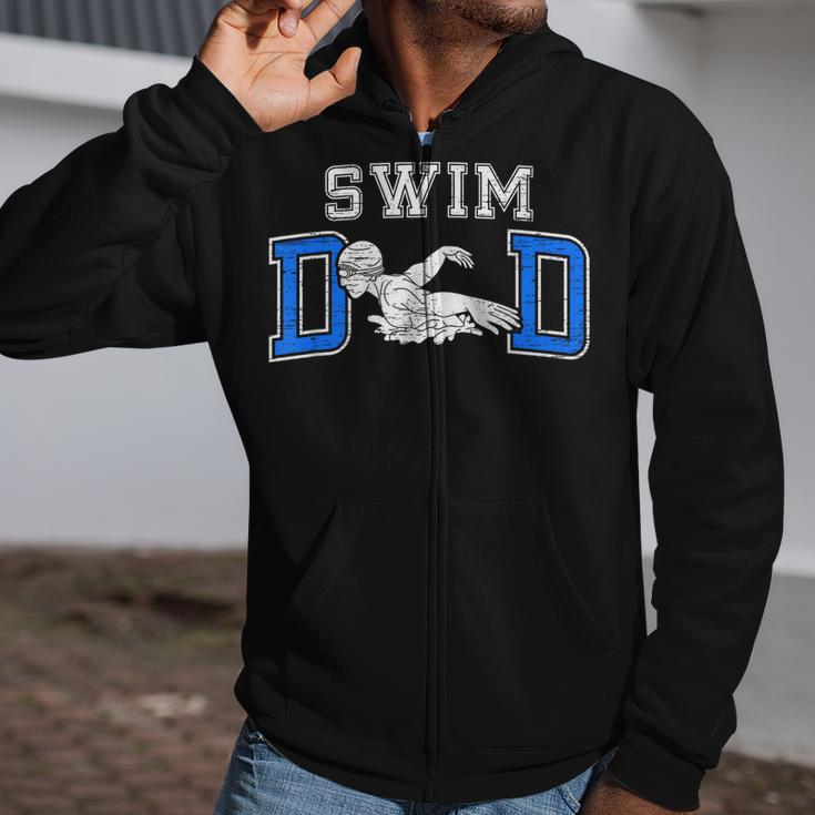 Swim Dad Of A Swimmer Dad Proud Swim Father Swimming Dad Zip Up Hoodie Swim Dad Of A Swimmer Dad Proud Swim Father Swimming Dad Zip Up Hoodie