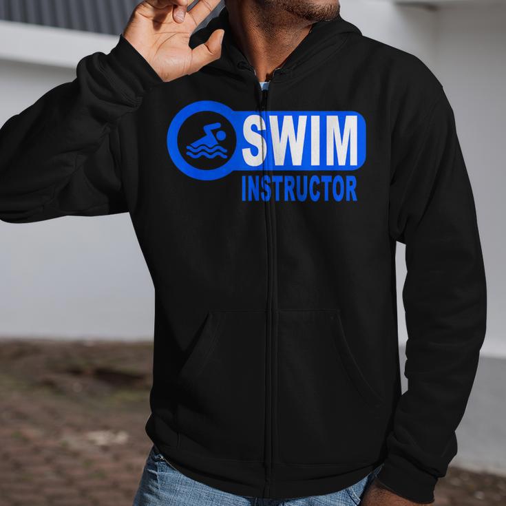 Swim Instructor Swimming Teacher Classes Zip Up Hoodie
