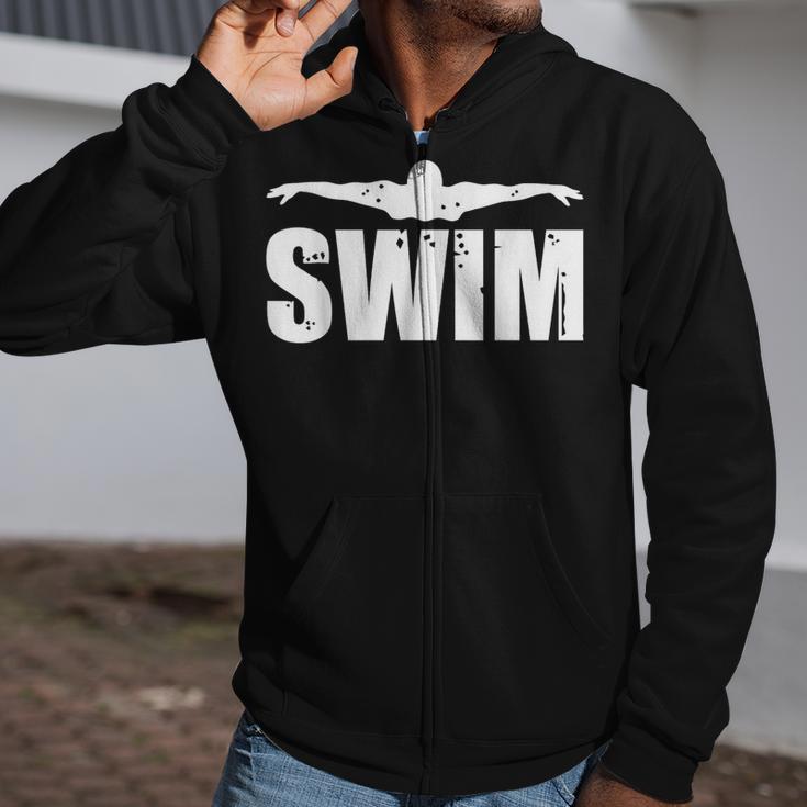 Swim Sports Swimming Water Athletic Swimmer Zip Up Hoodie Swim Sports Swimming Water Athletic Swimmer Zip Up Hoodie