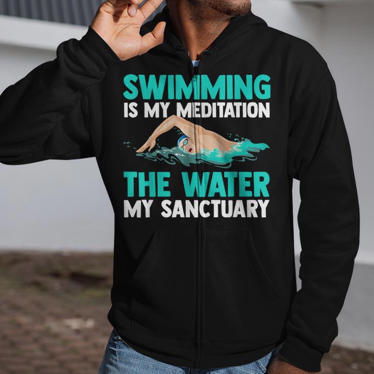 Swim Swimmers Swimming Zip Up Hoodie Swim Swimmers Swimming Zip Up Hoodie