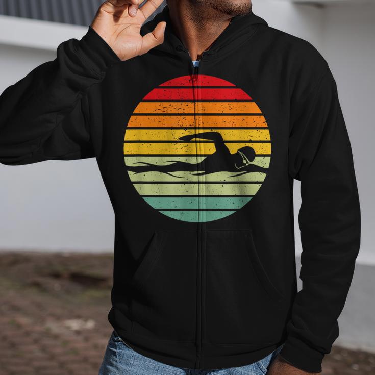Swimming & Water Sport Vintage For Swimmers & Swim Coaches Zip Up Hoodie Swimming & Water Sport Vintage For Swimmers & Swim Coaches Zip Up Hoodie