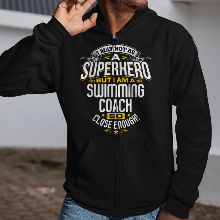 Swimming Coach TShirt Idea Superhero Swimming Shirt Zip Up Hoodie Swimming Coach TShirt Idea Superhero Swimming Shirt Zip Up Hoodie