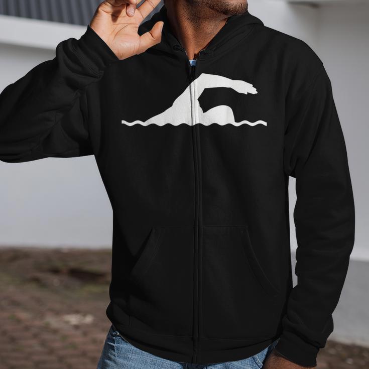 Swimming Float Zip Up Hoodie Swimming Float Zip Up Hoodie