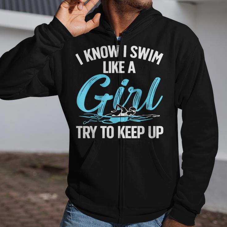 Swimming For Men Women Kids Swimmer Swim Lovers Zip Up Hoodie Swimming For Men Women Kids Swimmer Swim Lovers Zip Up Hoodie