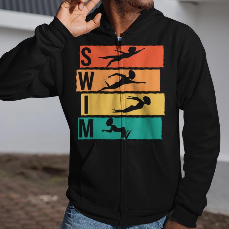 Swimming Swim Zip Up Hoodie