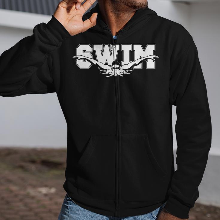 Swimming For Swimmers Competitive Athletes Zip Up Hoodie Swimming For Swimmers Competitive Athletes Zip Up Hoodie