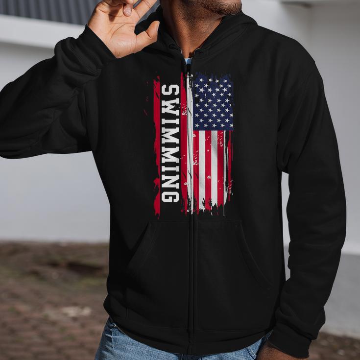 Swimming And Swimmers Zip Up Hoodie
