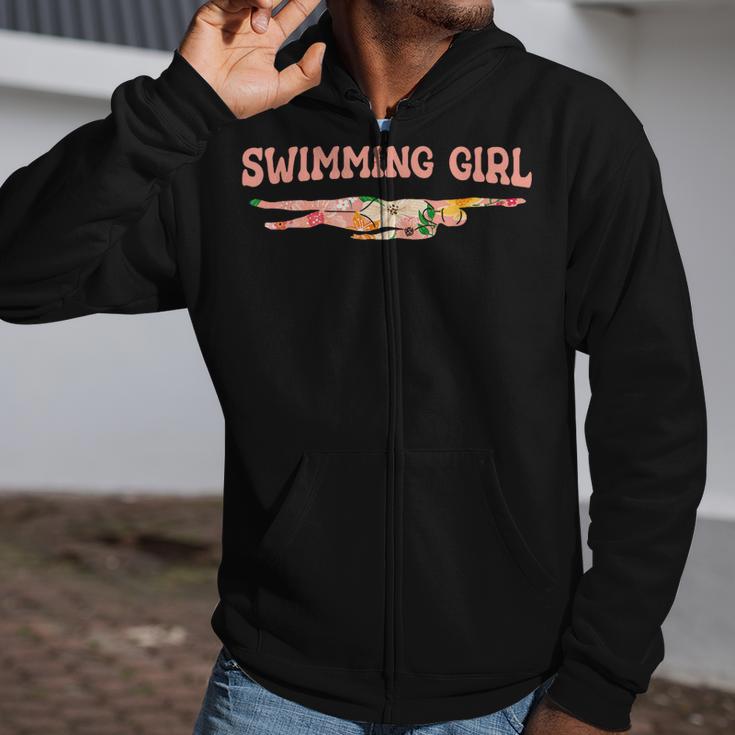 Swimming Swimming Water Sports Swimmer Zip Up Hoodie Swimming Swimming Water Sports Swimmer Zip Up Hoodie