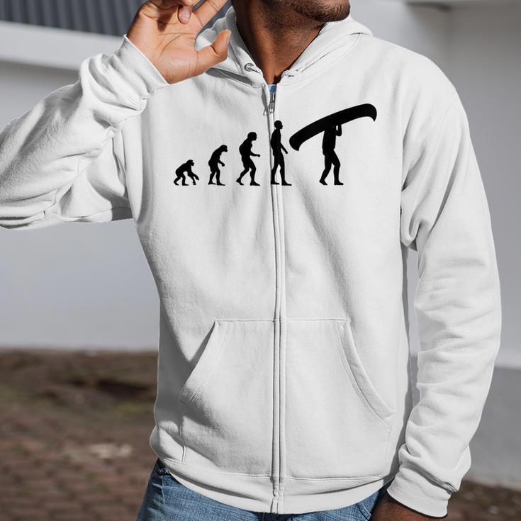Canoe Evolution Canoeing Shirt T-Shirt Zip Up Hoodie