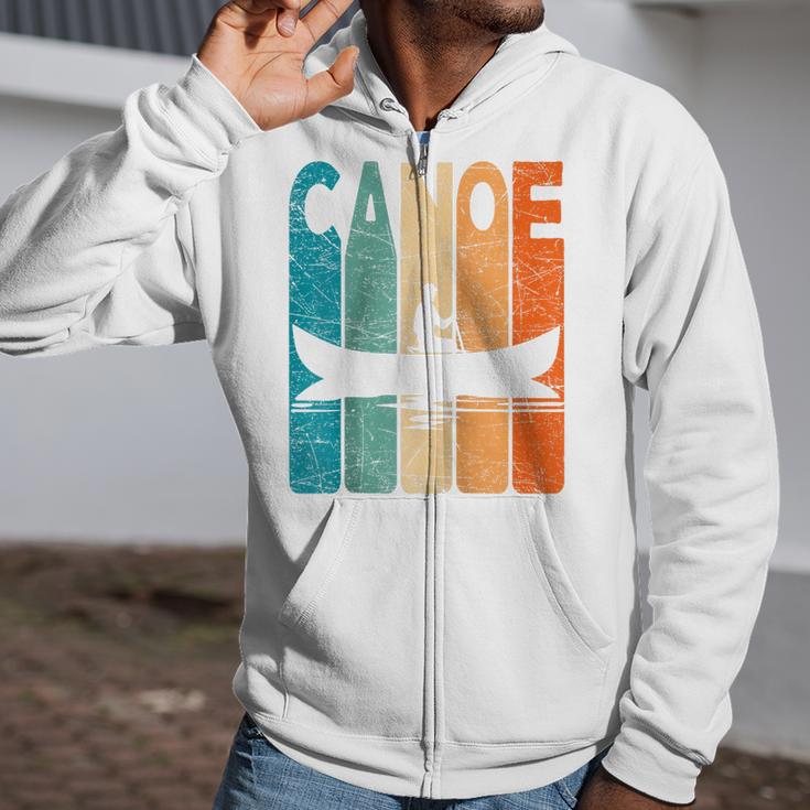 Canoe Vintage Canoeing Retro Canoe Paddling Raglan Baseball Tee Zip Up Hoodie Canoe Vintage Canoeing Retro Canoe Paddling Raglan Baseball Tee Zip Up Hoodie