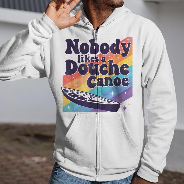Don’t Be a Douche Canoe Saying Zip Up Hoodie